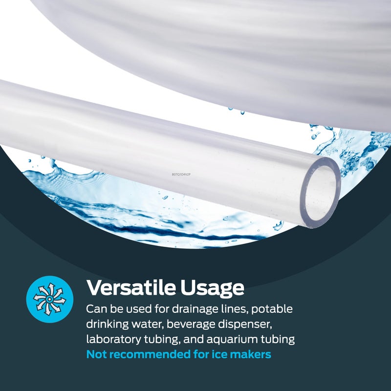 Eastman 3/8 Inch ID (1/2 Inch OD) PVC Clear Vinyl Tubing, 100 Foot Length, 98624 - Image 3